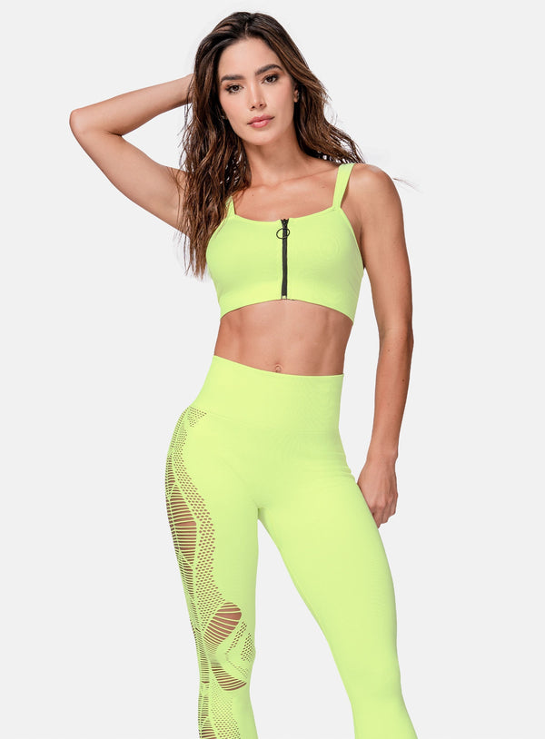 TOP DEPORTIVO MUJER SIN COSTURAS CON CIERRE TALLA ÚNICA REF:105713