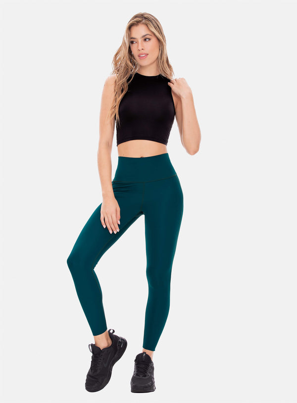 LEGGINS DEPORTIVO MUJER POLIÉSTER  PRETINA TERMOSELLADA PARA CONTROL DE ABDOMEN REF: 107713