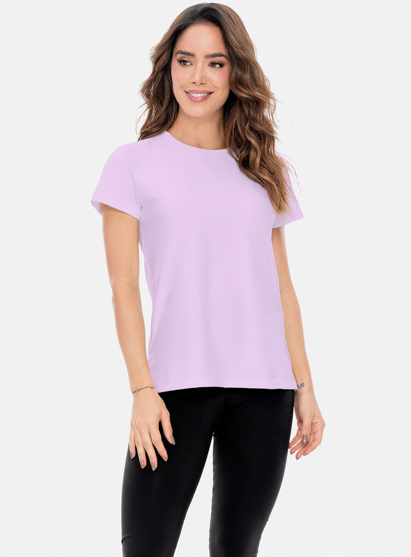 CAMISETA DEPORTIVA MUJER CON APLIQUE REFLECTIVO CORTES EN MALLA TALLA S - M REF:106343